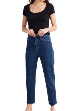 Madewell High-Rise Straight Leg Tapered Jeans